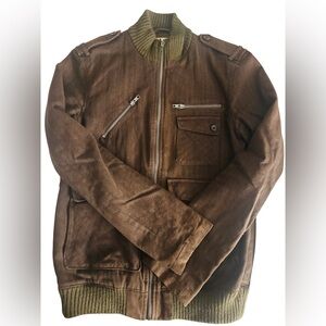 Brown Military Field Jacket | Size S |